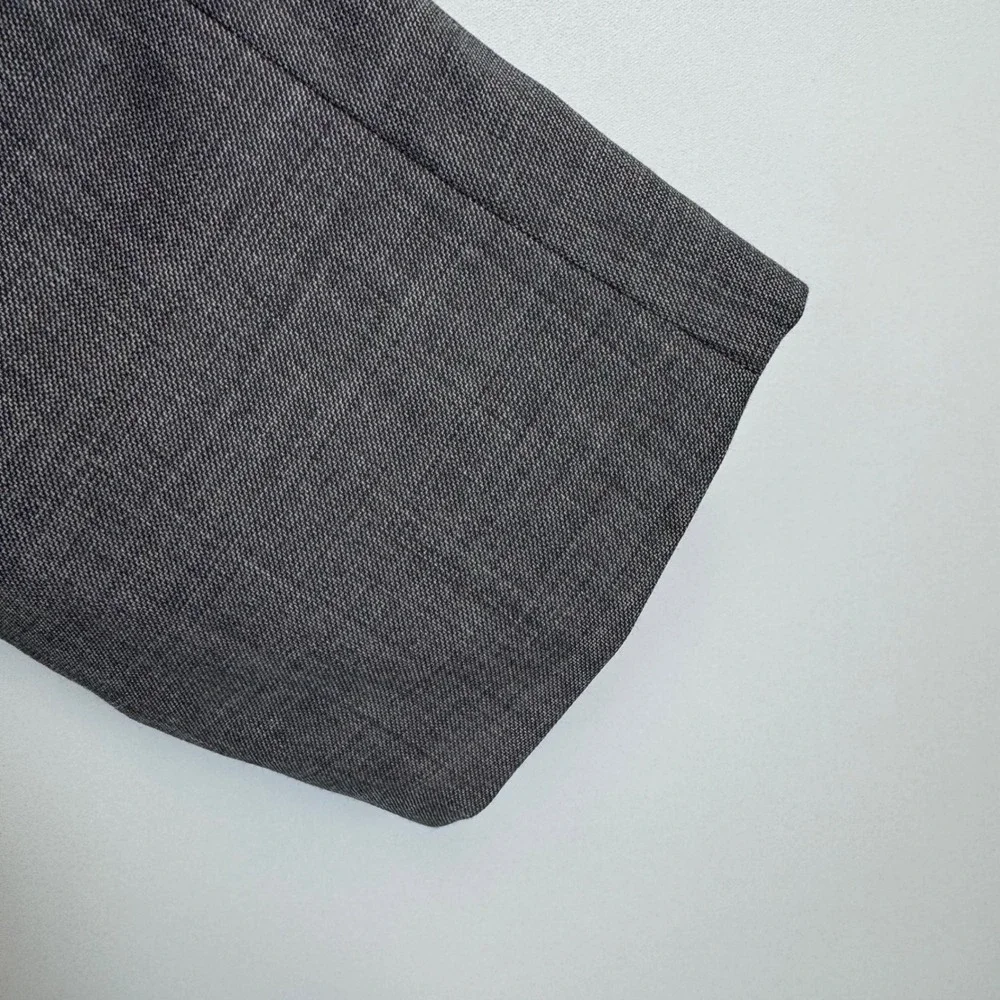 Lauren Ralph Lauren Mens 42R Grey 100% Wool Sharkskin 2 Button Blazer Sport Coat
